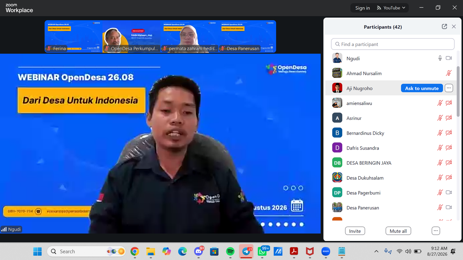 Galeri Satu Dekade OpenSID, OpenDesa Gelar Webinar “Dari Desa untuk Indonesia”