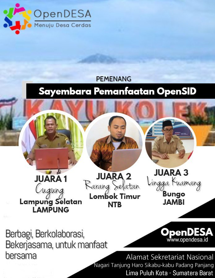 3 Desa Pemanfaat Terbaik OpenSID