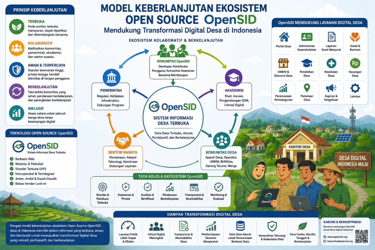OpenSID Jadi Objek Penelitian, Ungkap Model Keberlanjutan Ekosistem Open Source untuk Transformasi Digital Desa