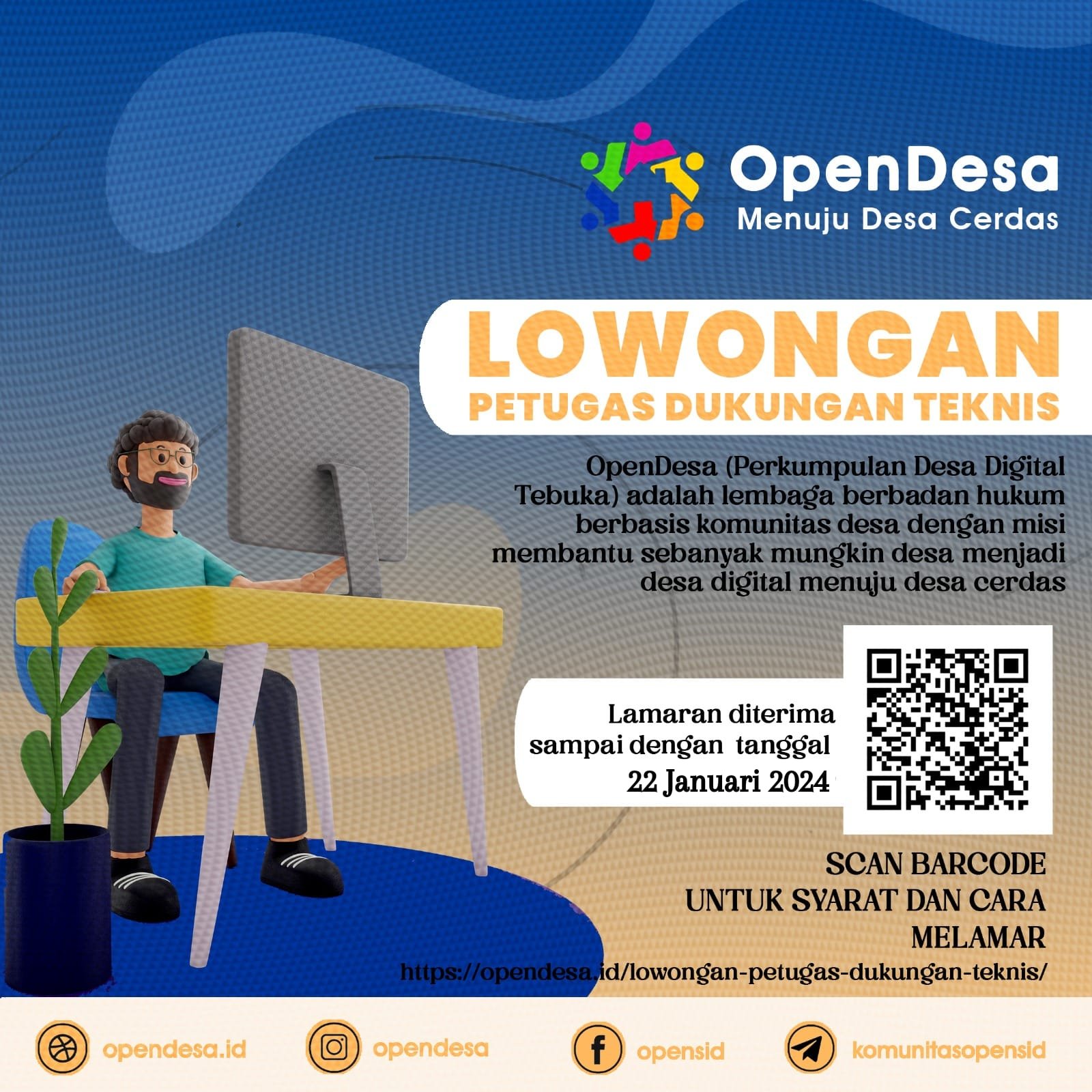 Lowongan - Petugas Dukungan Teknis