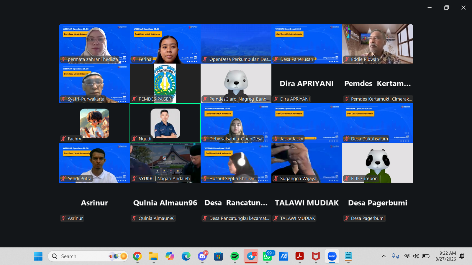 Galeri Satu Dekade OpenSID, OpenDesa Gelar Webinar “Dari Desa untuk Indonesia”
