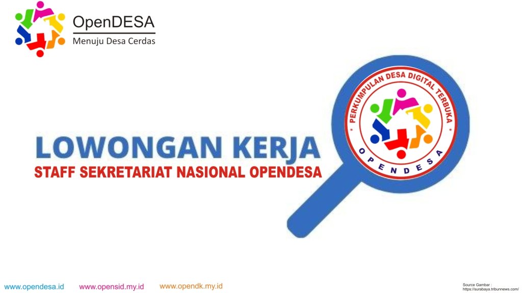 Lowongan : Staff Sekretariat Nasional OpenDesa