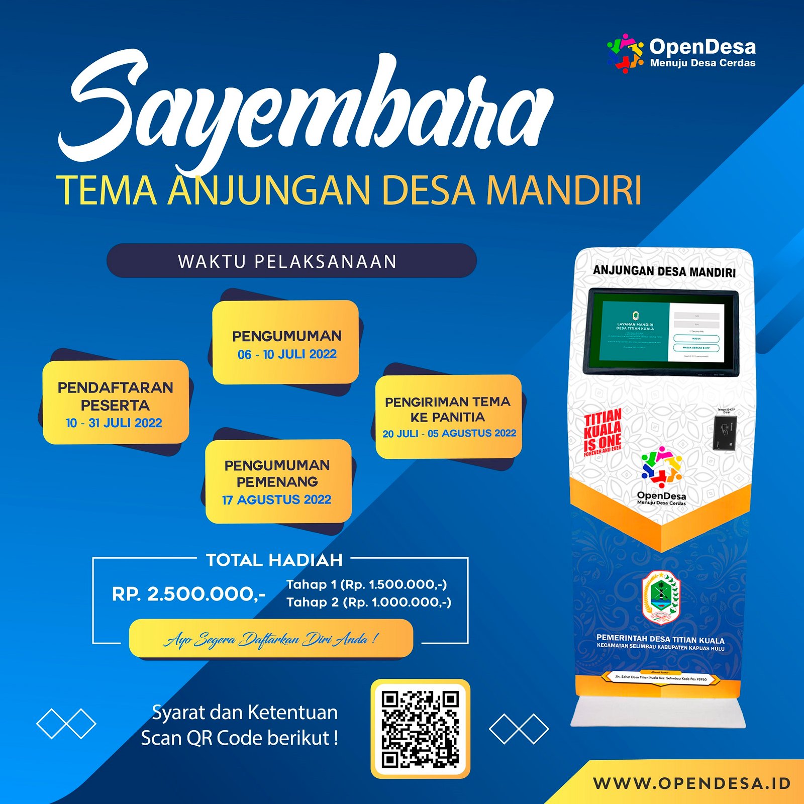 Sayembara Tema Anjungan Desa Mandiri