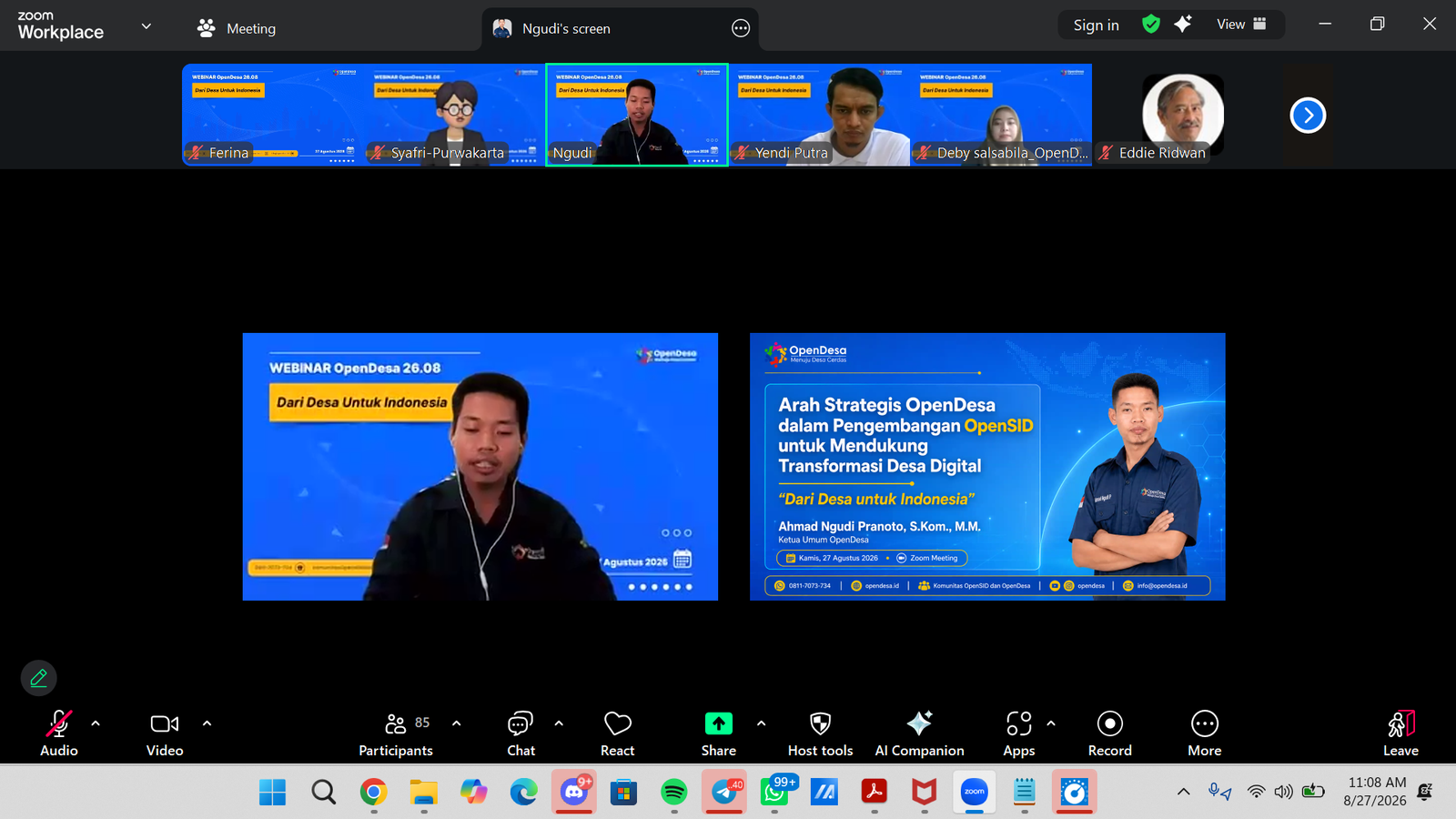 Galeri Satu Dekade OpenSID, OpenDesa Gelar Webinar “Dari Desa untuk Indonesia”