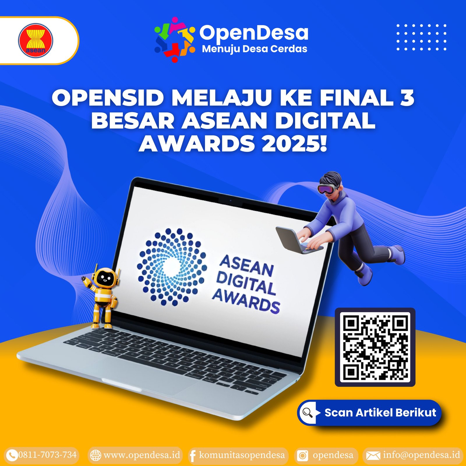 OpenSID Berprestasi, Melaju ke Tahap Final 3 Besar ASEAN Digital Awards 2025
