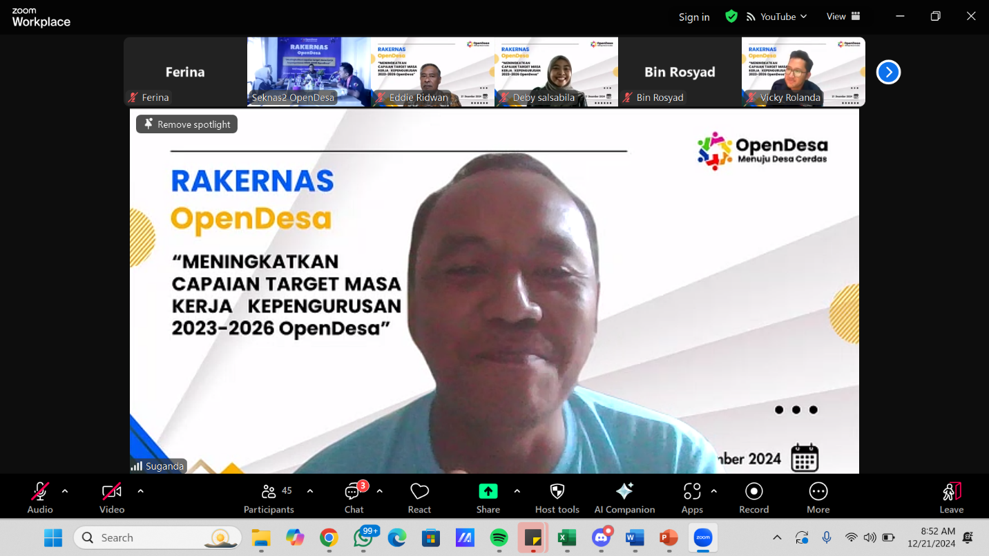 Suganda dari Mesuji Raih Penghargaan Anggota Berprestasi OpenDesa 2024