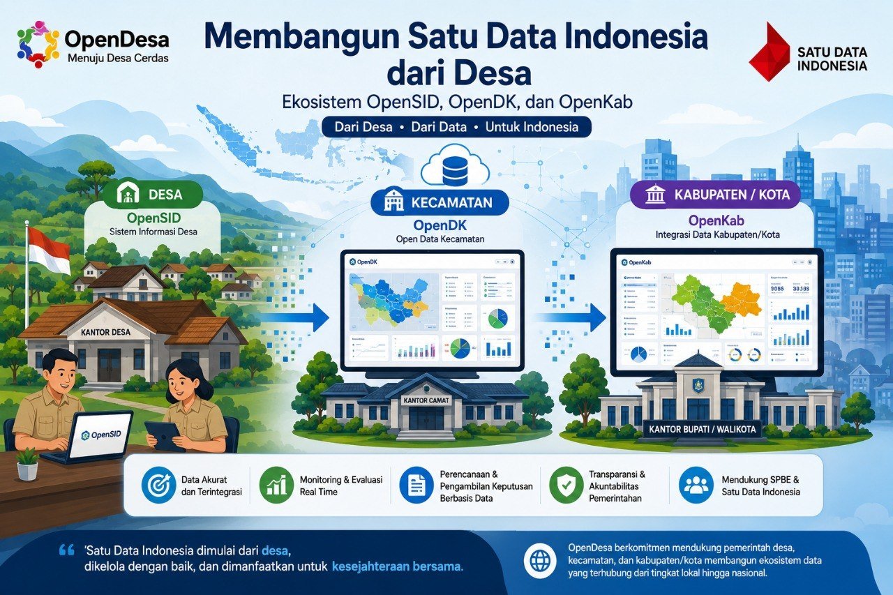 Membangun Satu Data Indonesia dari Desa: Peran Ekosistem Satu Data OpenDesa dalam Integrasi Data Nasional