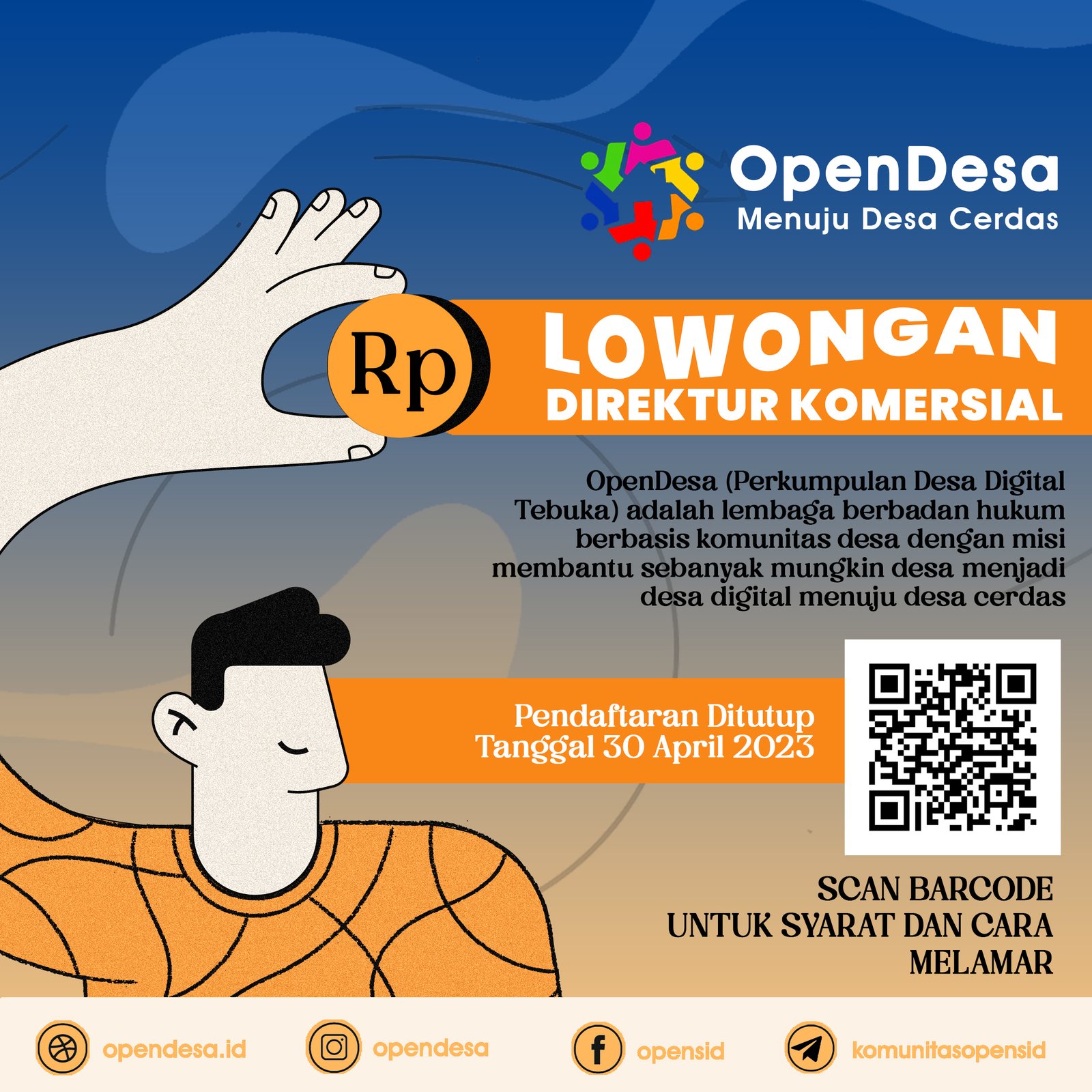 Lowongan: Direktur Komersial OpenDesa