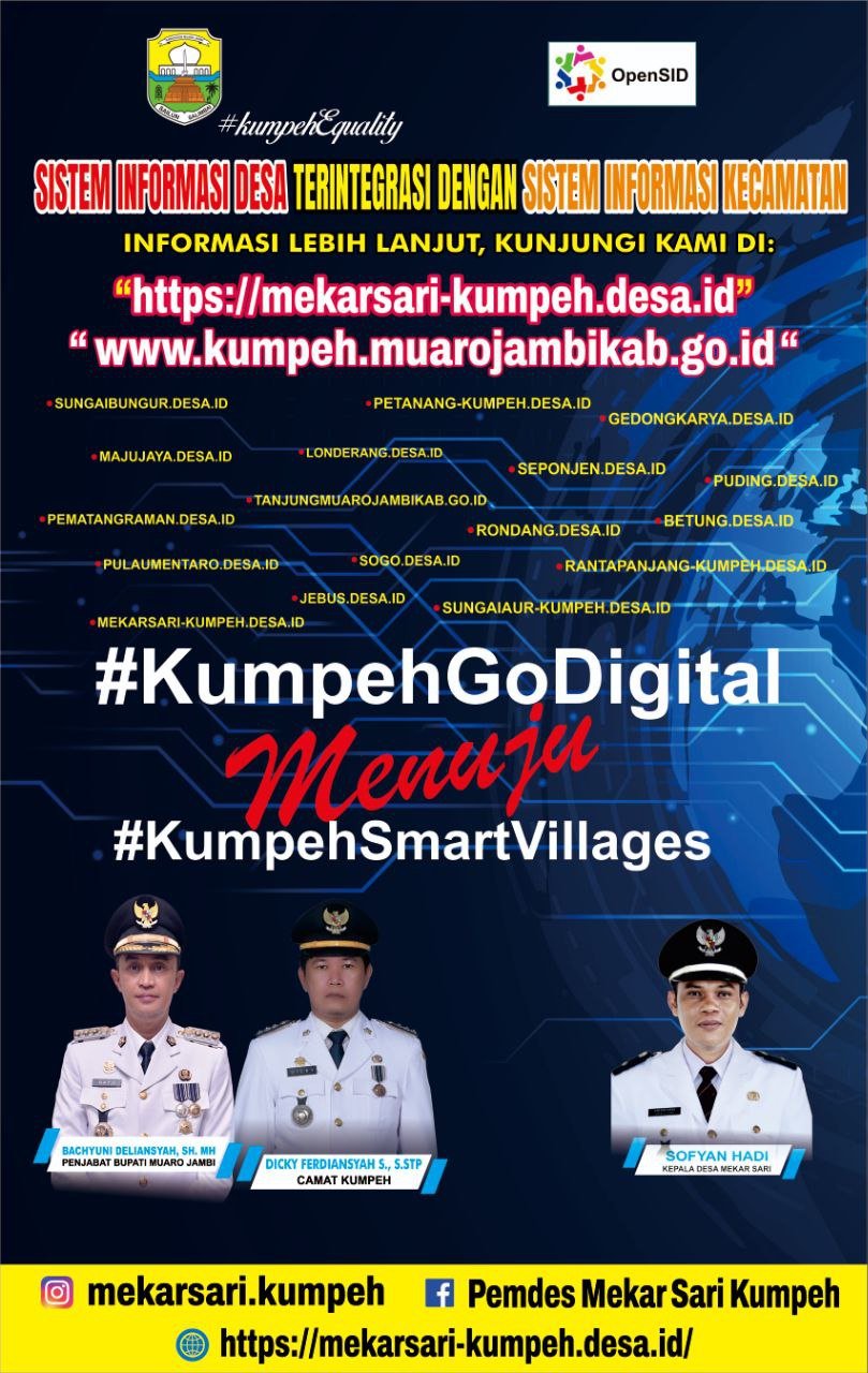 Camat Visioner, Dicky Ferdiansyah Bertekad Jadikan Kumpeh Desa Cerdas 