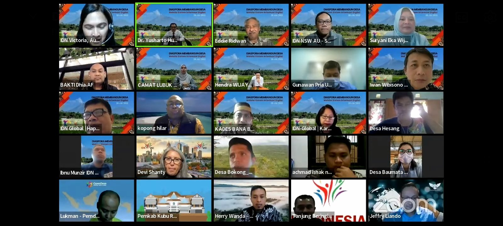 Desa Bana dan Kecamatan Lubuk Sikaping Paparkan Manfaat OpenDesa Dihadapan Dirjen Bina Pemdes dan Diaspora